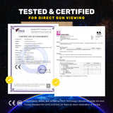Solar Eclipse Glasses, (1000 Pack)  - CE and ISO Certified For Direct Sun Viewing  - Safe Solar Viewer and Filter - Astronaut Design