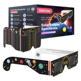 Solar Eclipse Glasses, (1000 Pack)  - CE and ISO Certified For Direct Sun Viewing  - Safe Solar Viewer and Filter - Astronaut Design