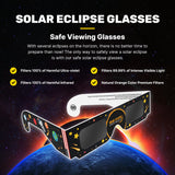 Solar Eclipse Glasses, (2 Pack)  - CE and ISO Certified For Direct Sun Viewing  - Safe Solar Viewer and Filter - Astronaut Design